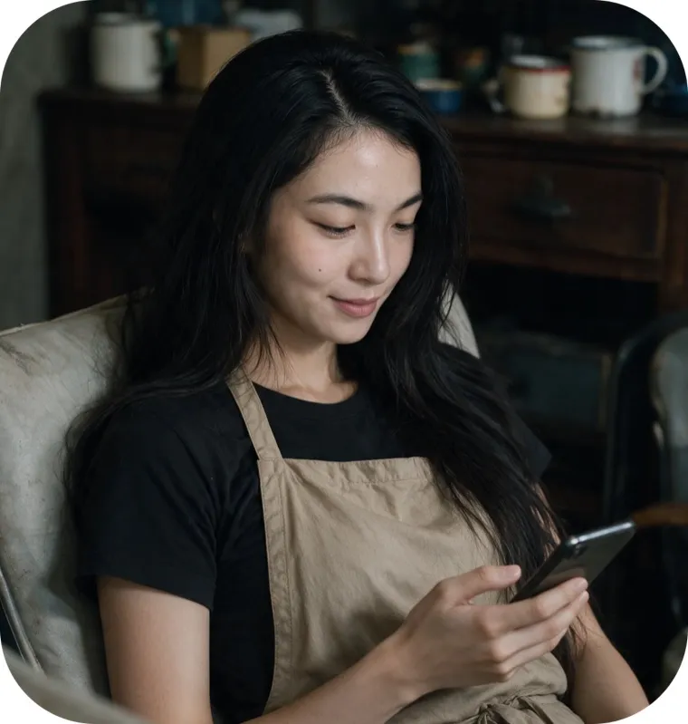 เจ้าของร้านดูยอดขายจากโทรศัพท์หลังปิดกะ